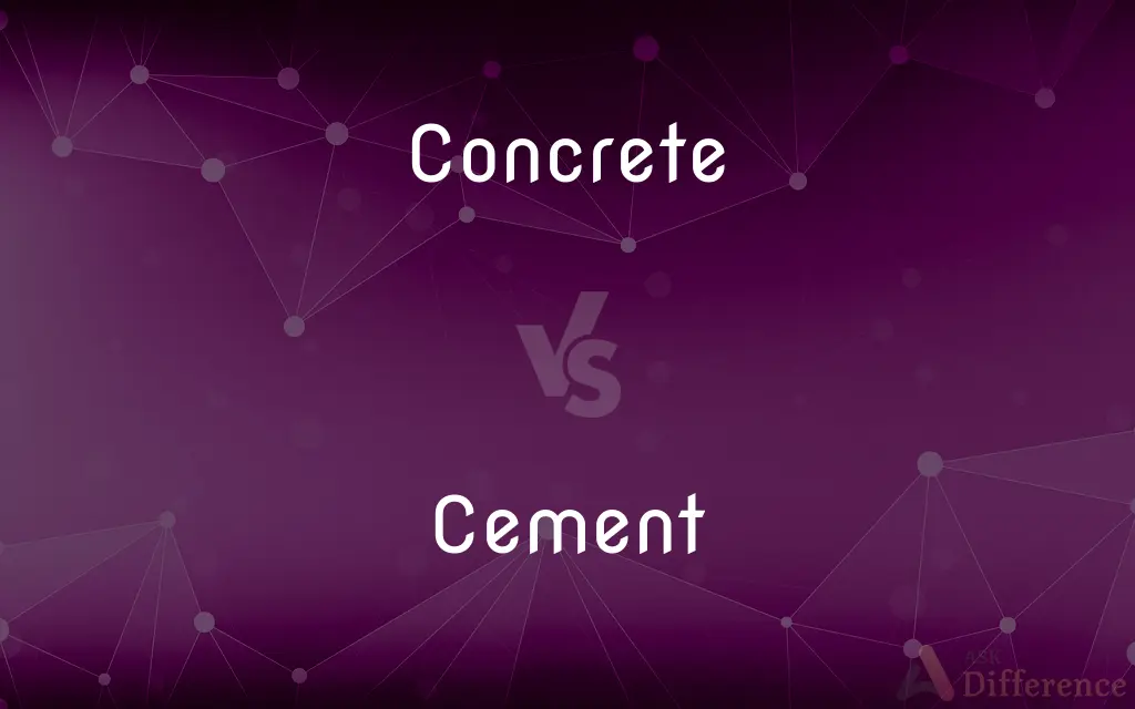 Concrete vs. Cement — What's the Difference?