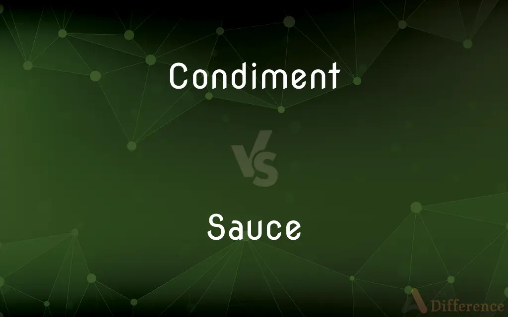 Condiment vs. Sauce — What's the Difference?