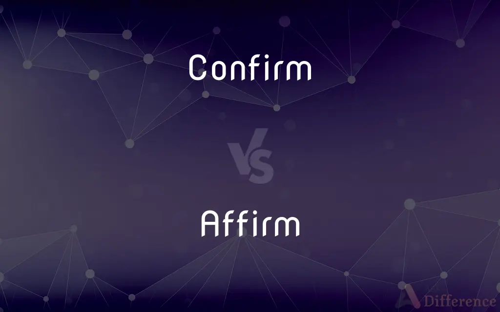 Confirm vs. Affirm — What's the Difference?