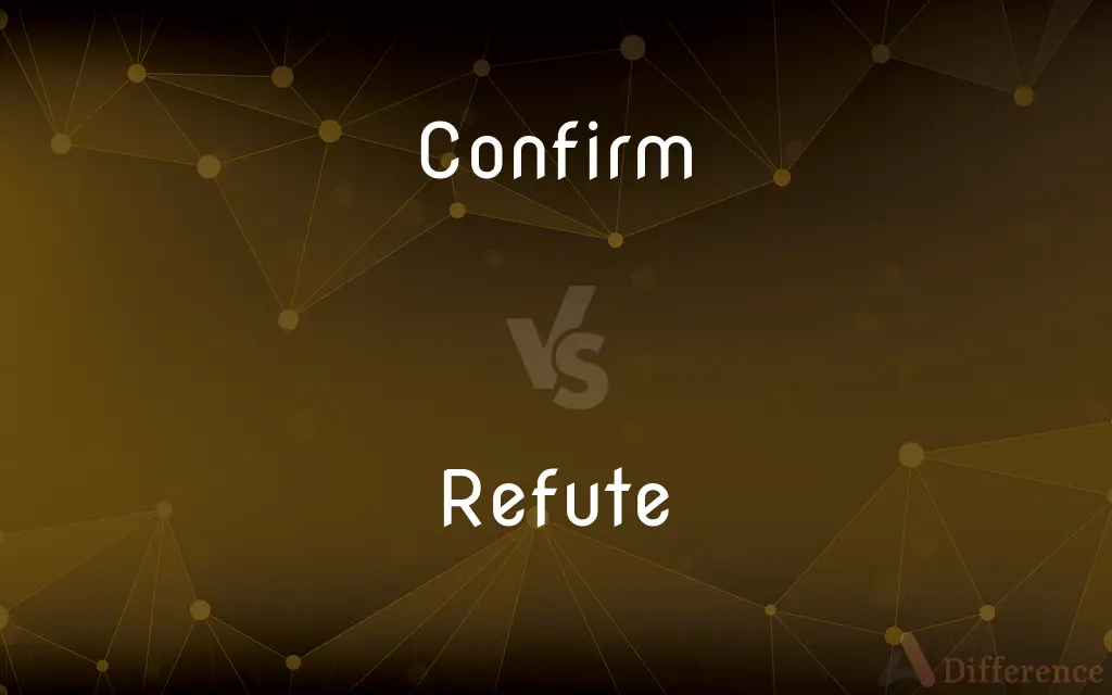 Confirm vs. Refute — What's the Difference?