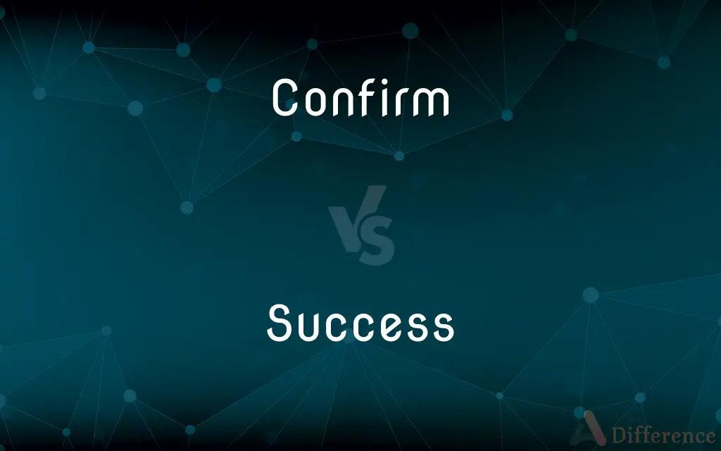 Confirm vs. Success — What's the Difference?