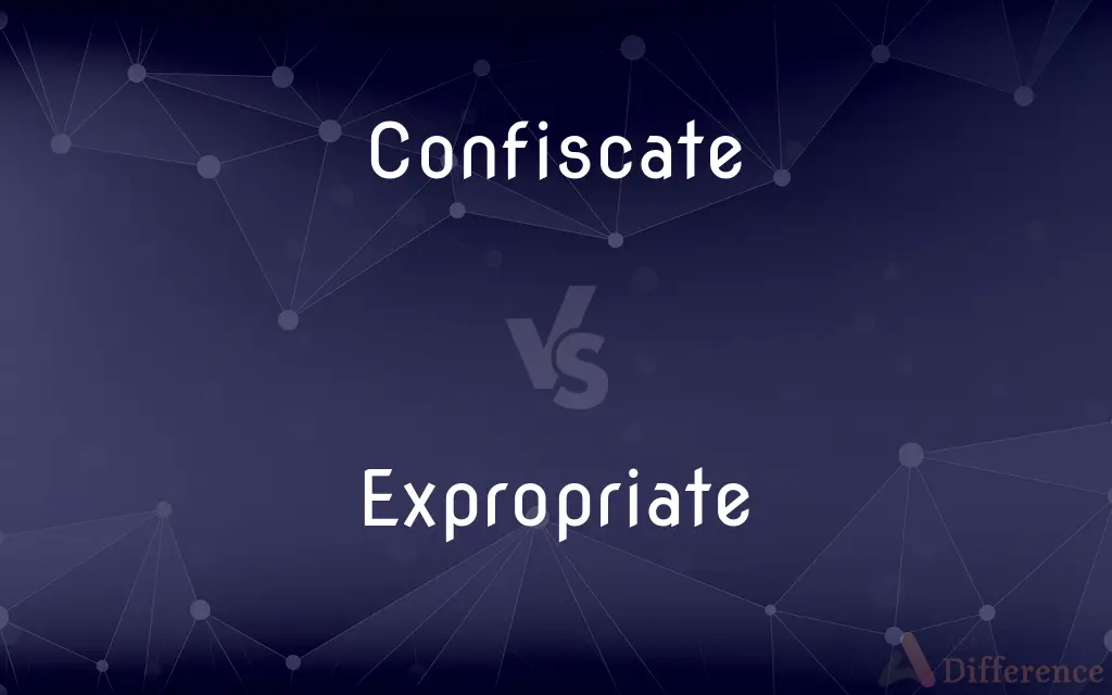 Confiscate vs. Expropriate — What's the Difference?