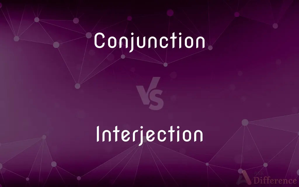Conjunction vs. Interjection — What's the Difference?