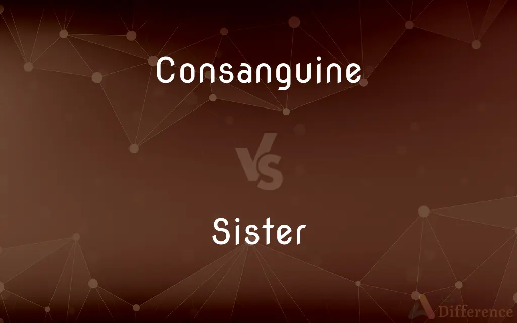 Consanguine vs. Sister — What's the Difference?
