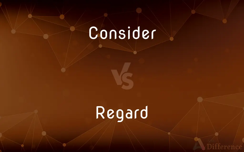 Consider vs. Regard — What's the Difference?
