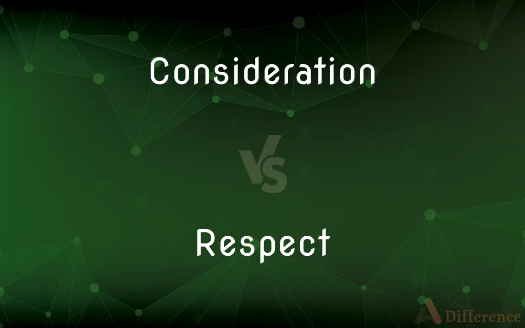 Consideration vs. Respect — What's the Difference?
