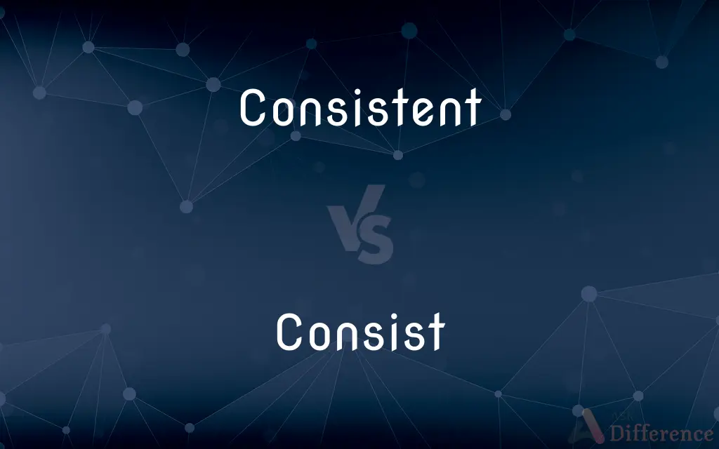 Consistent vs. Consist — What's the Difference?
