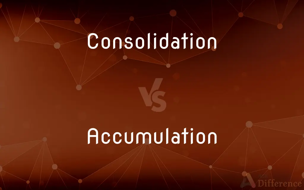 Consolidation vs. Accumulation — What's the Difference?