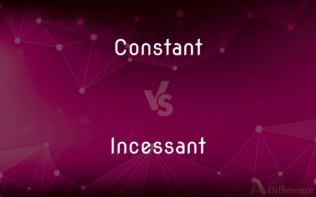 Constant vs. Incessant — What's the Difference?