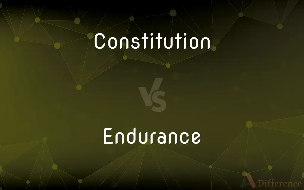 Constitution vs. Endurance — What's the Difference?