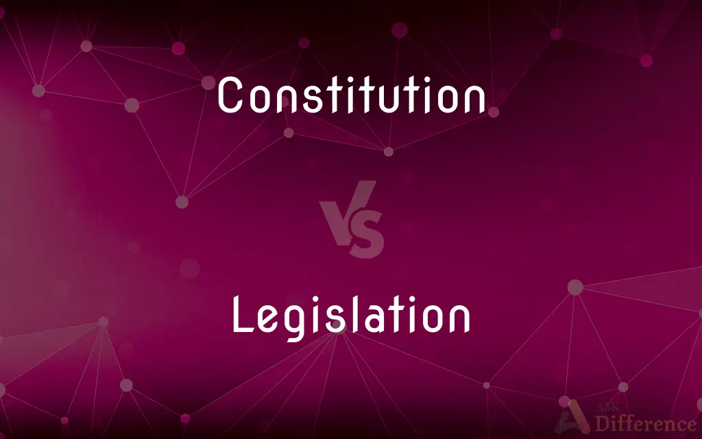 Constitution vs. Legislation — What's the Difference?