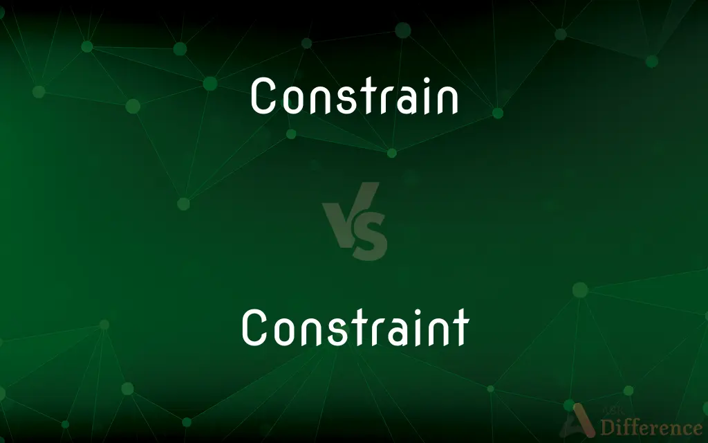 Constrain vs. Constraint — What's the Difference?