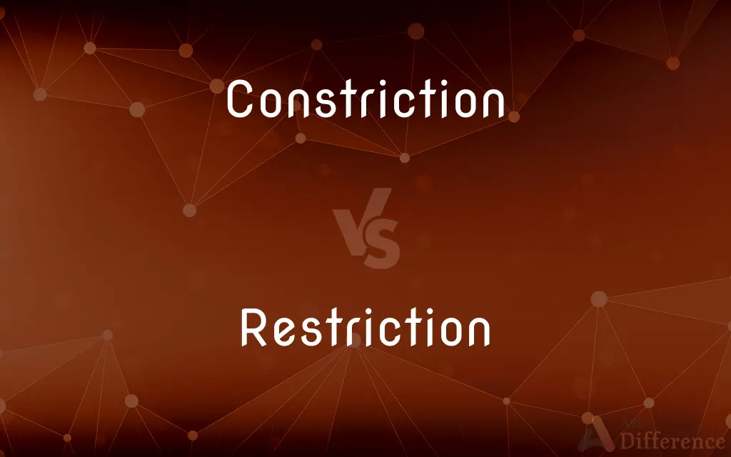 Constriction vs. Restriction — What's the Difference?