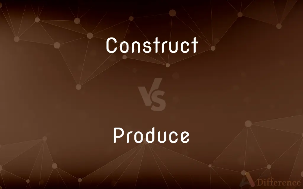 Construct vs. Produce — What's the Difference?