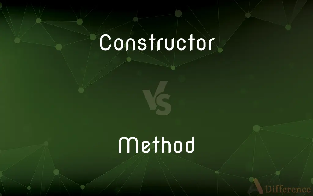 Constructor vs. Method — What's the Difference?