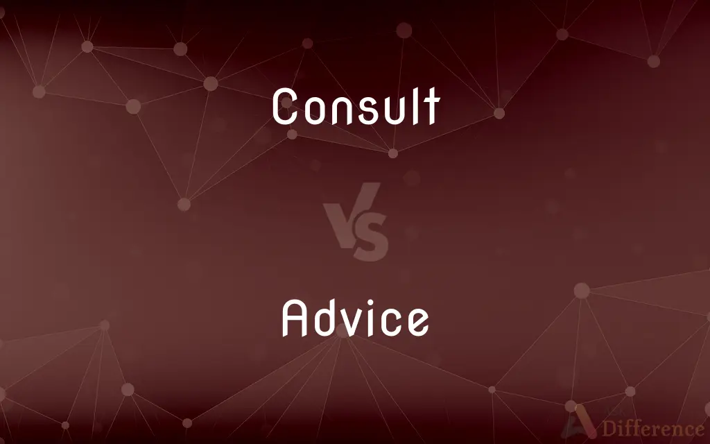 Consult vs. Advice — What's the Difference?