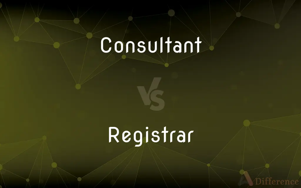 Consultant vs. Registrar — What's the Difference?