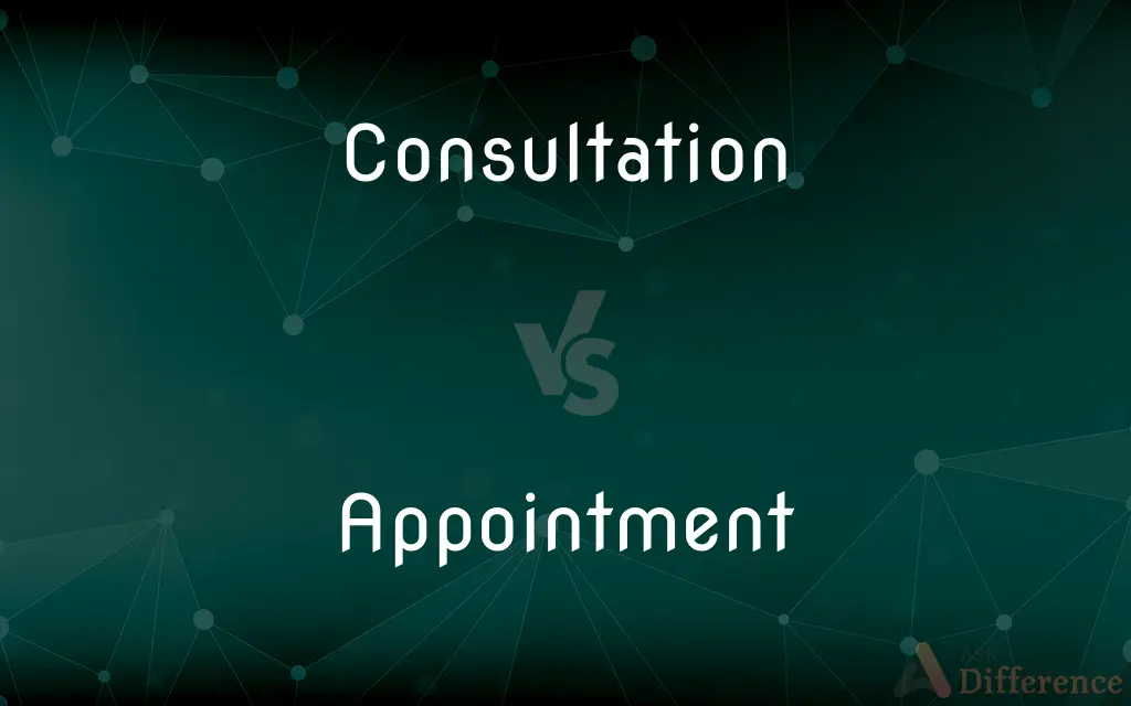 Consultation vs. Appointment — What's the Difference?
