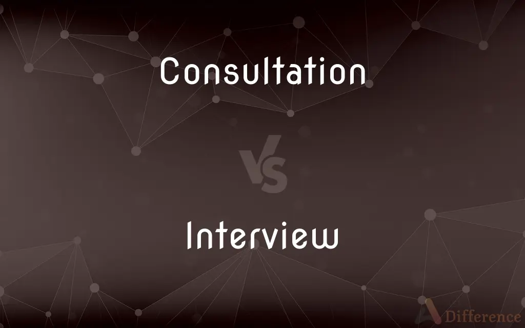 Consultation vs. Interview — What's the Difference?