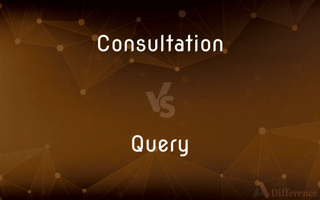 Consultation vs. Query — What's the Difference?