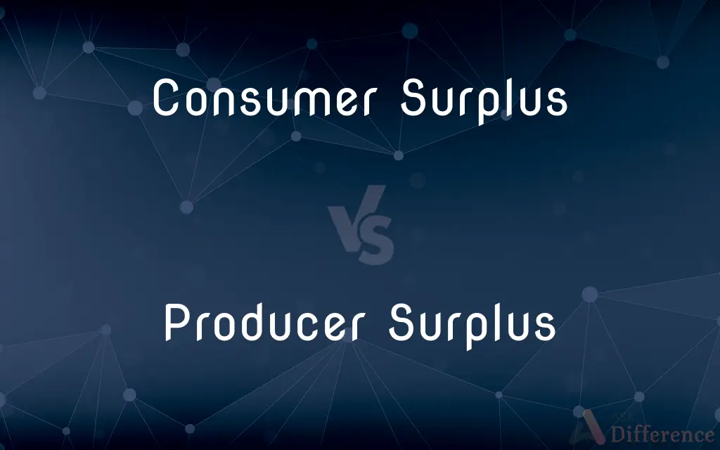 Consumer Surplus vs. Producer Surplus — What's the Difference?