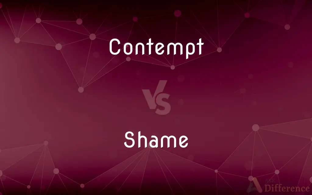 Contempt vs. Shame — What's the Difference?