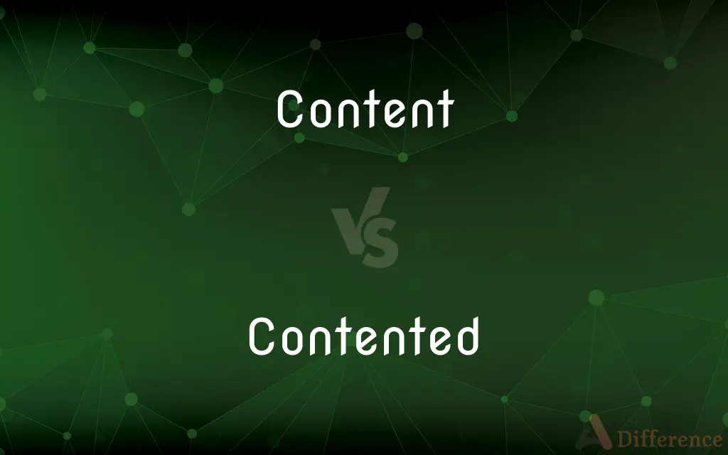 Content vs. Contented — What's the Difference?