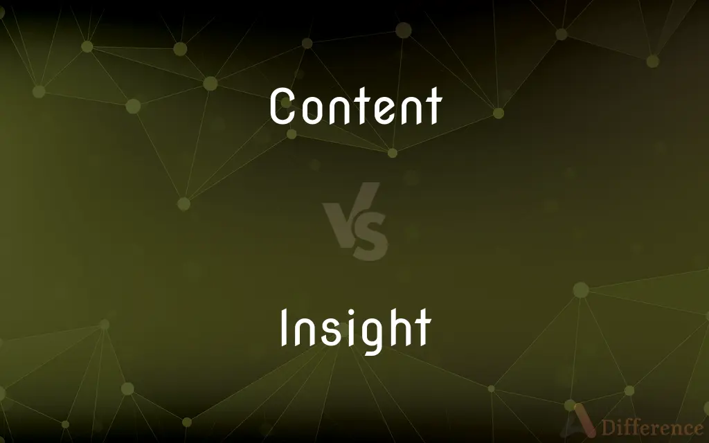 Content vs. Insight — What's the Difference?