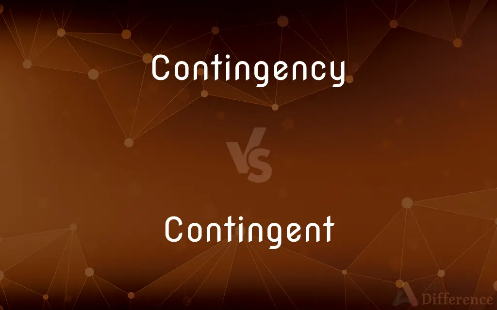 Contingency vs. Contingent — What's the Difference?
