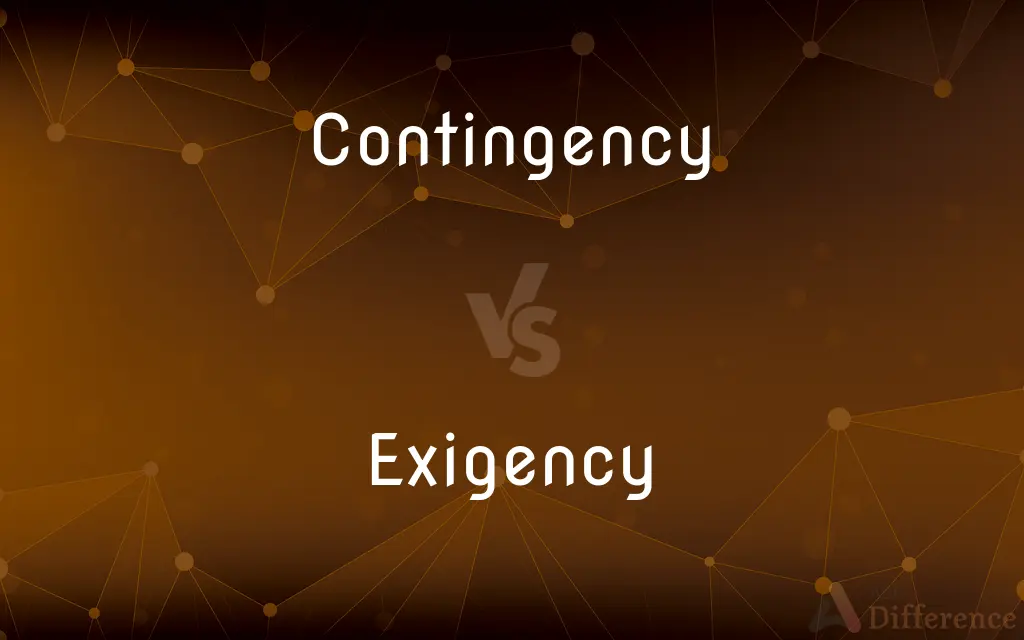 Contingency vs. Exigency — What's the Difference?