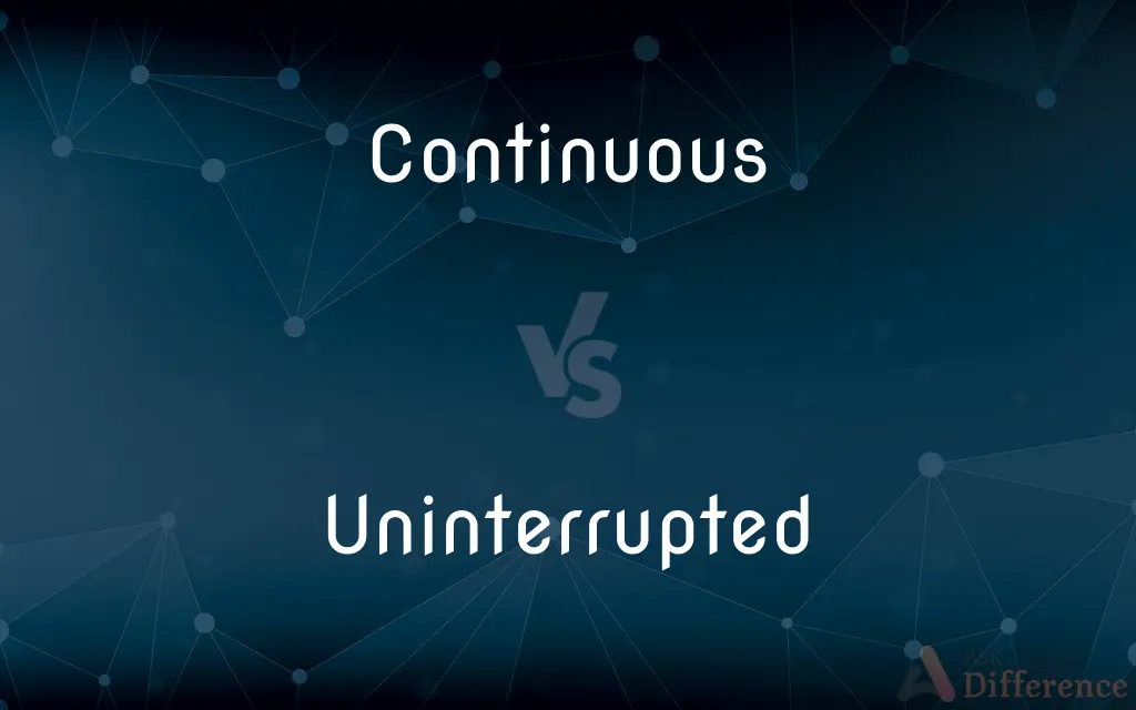 Continuous vs. Uninterrupted — What's the Difference?