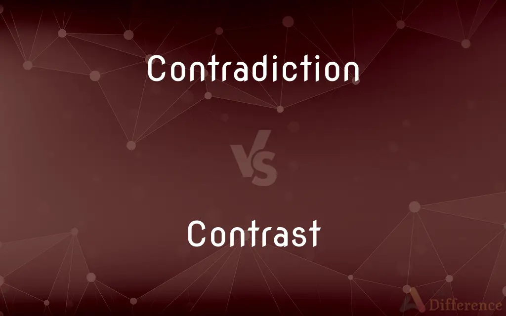 Contradiction vs. Contrast — What's the Difference?