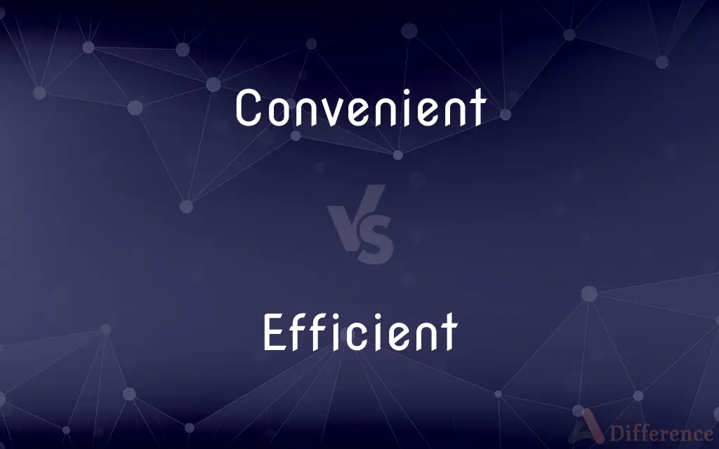 Convenient vs. Efficient — What's the Difference?