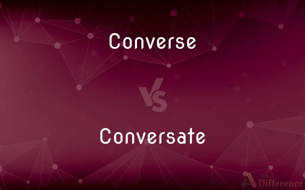 Converse vs. Conversate — Which is Correct Spelling?