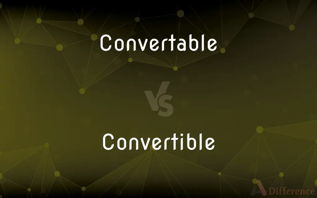 Convertable vs. Convertible — Which is Correct Spelling?