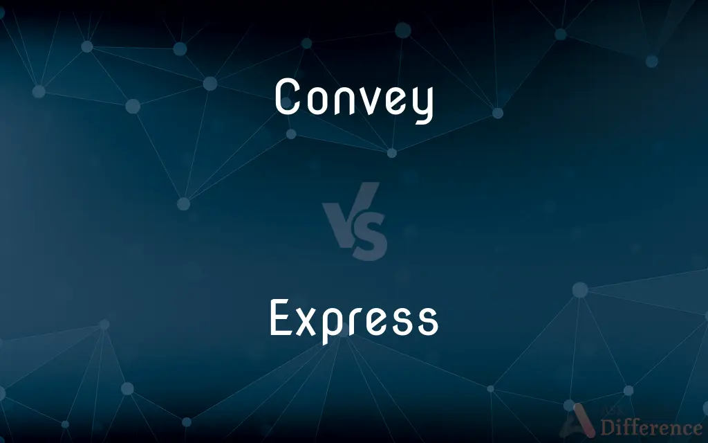 Convey vs. Express — What's the Difference?