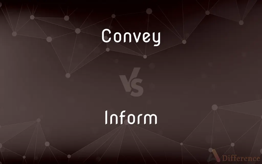 Convey vs. Inform — What's the Difference?