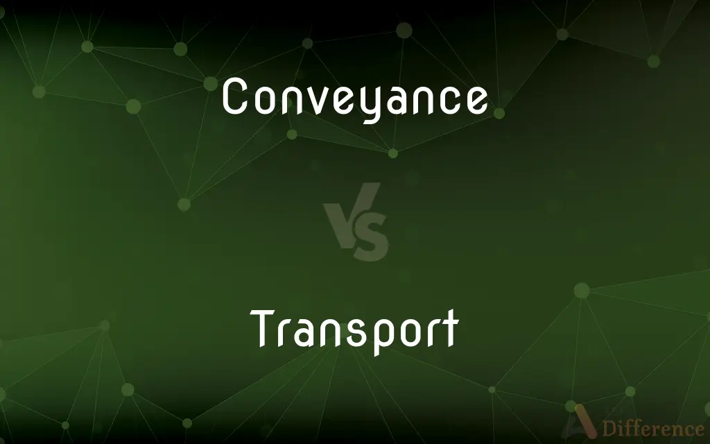 Conveyance vs. Transport — What's the Difference?