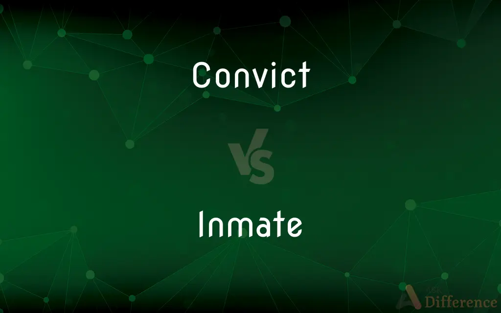 Convict vs. Inmate — What's the Difference?