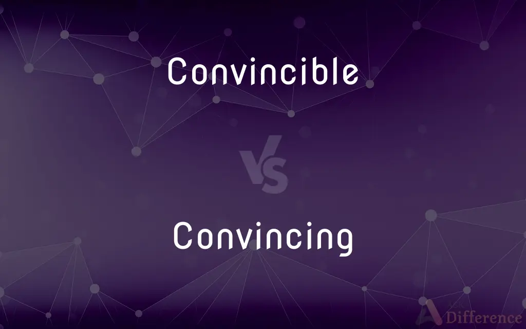 Convincible vs. Convincing — What's the Difference?