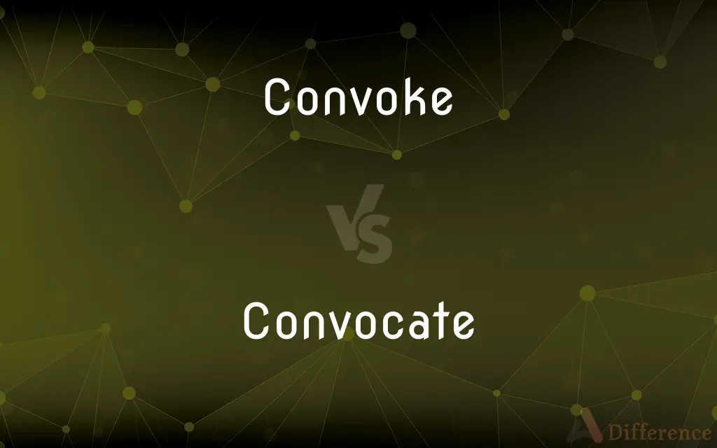 Convoke vs. Convocate — What's the Difference?