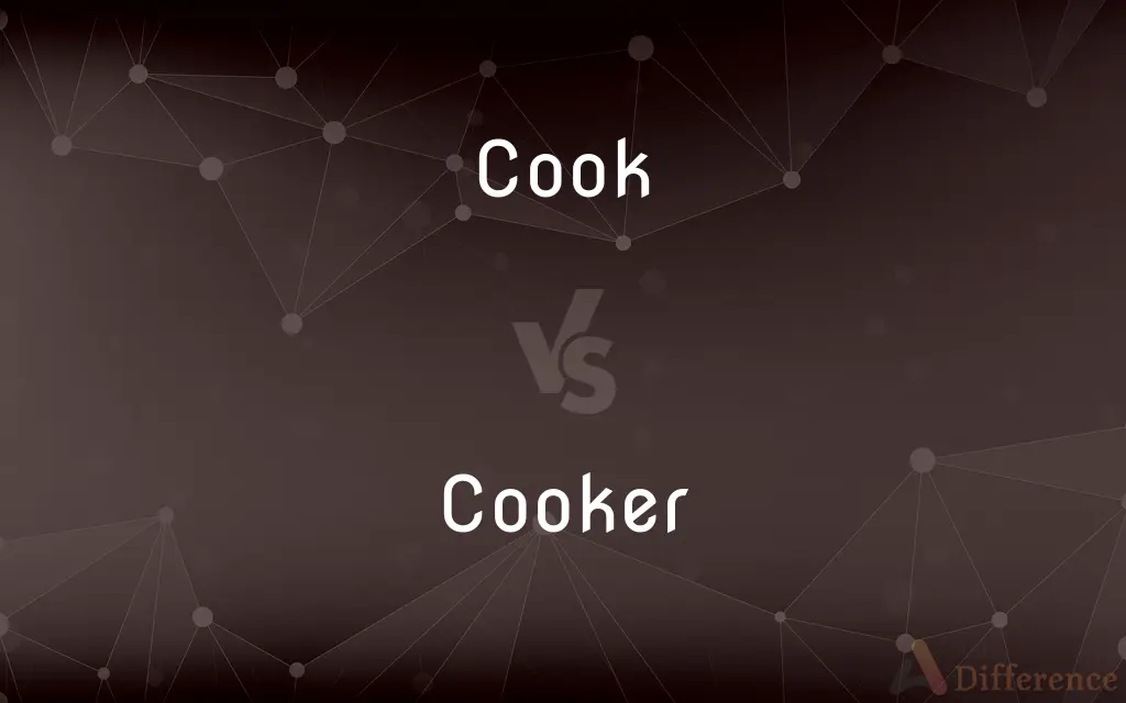 Cook vs. Cooker — What's the Difference?