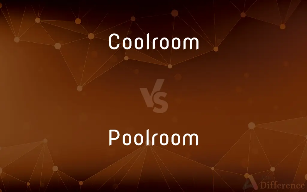 Coolroom vs. Poolroom — What's the Difference?