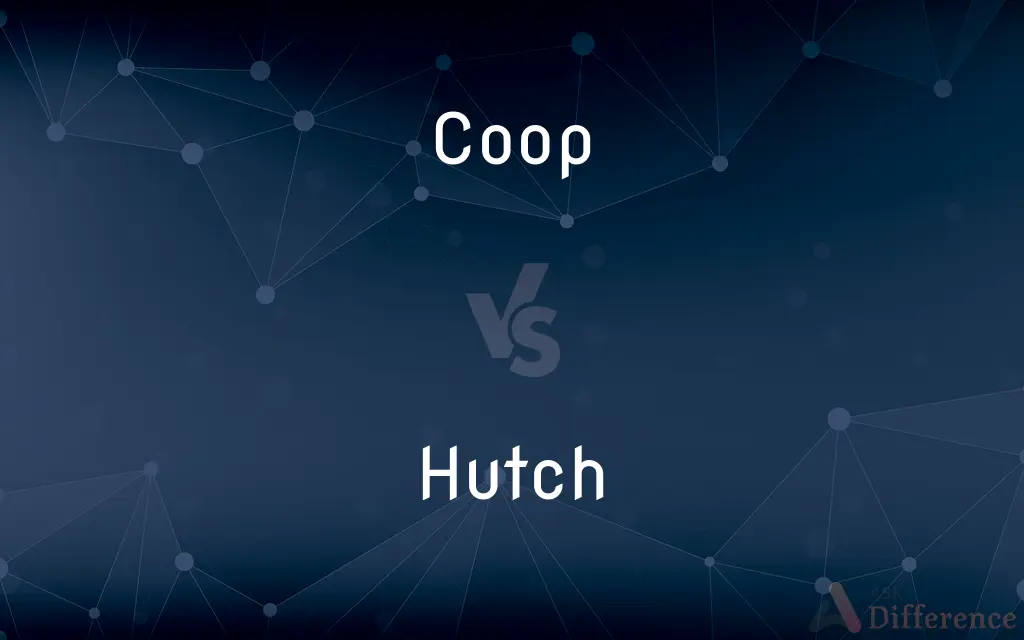 Coop vs. Hutch — What's the Difference?