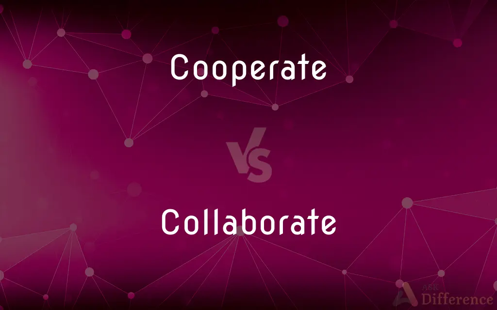 Cooperate vs. Collaborate — What's the Difference?