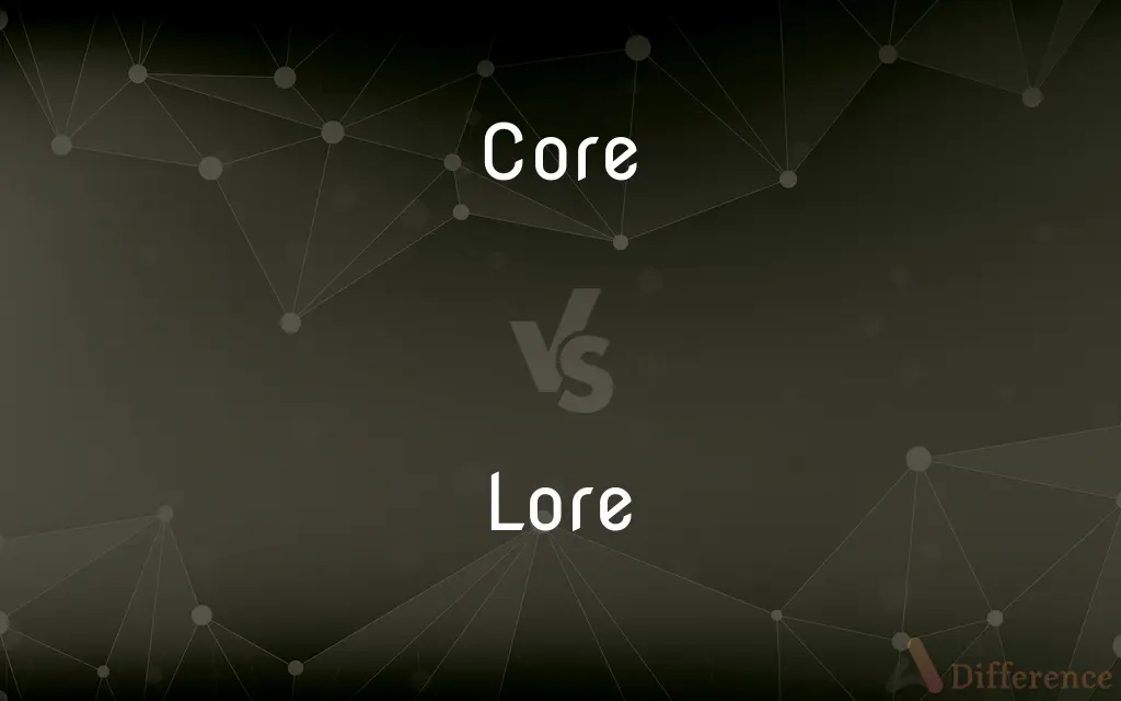 Core vs. Lore — What's the Difference?