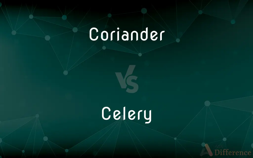 Coriander vs. Celery — What's the Difference?