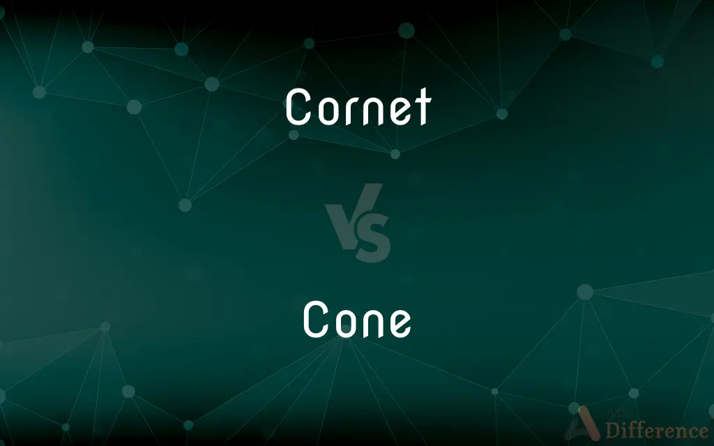 Cornet vs. Cone — What's the Difference?