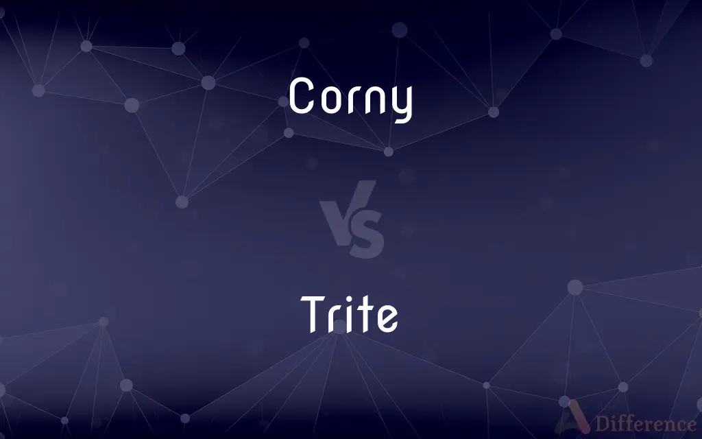 Corny vs. Trite — What's the Difference?