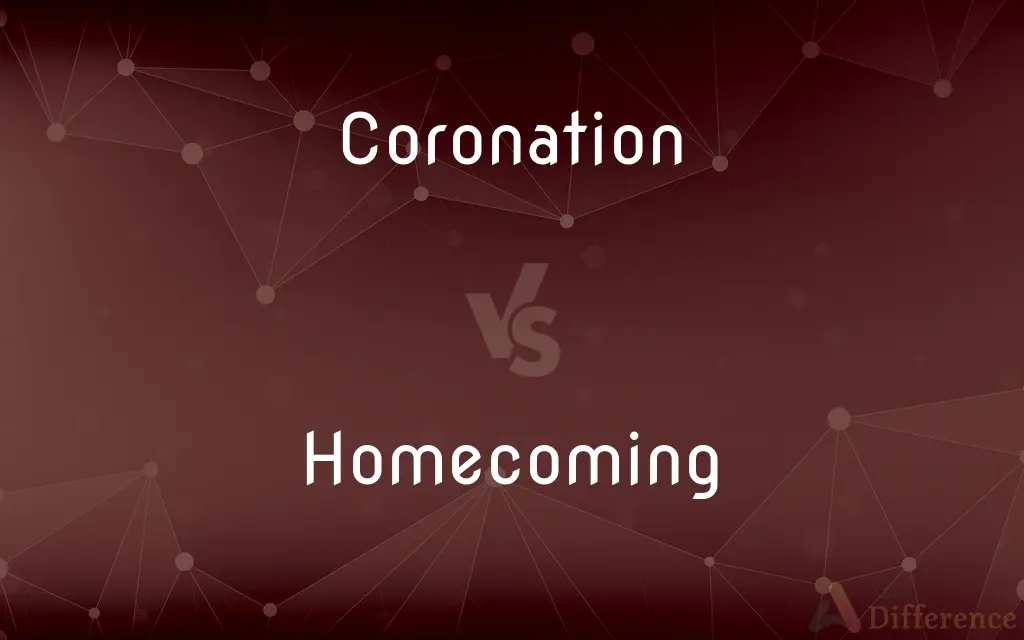 Coronation vs. Homecoming — What's the Difference?